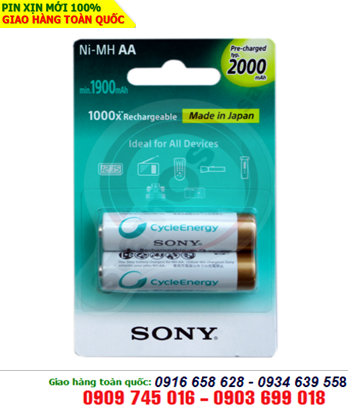 Pin sạc AA2000mAh 1.2v Sony Premium NH-AA2000-B2KN _Made in Japan |HẾT HÀNG 